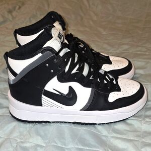 Nike  High-Top Black and White Sneakers